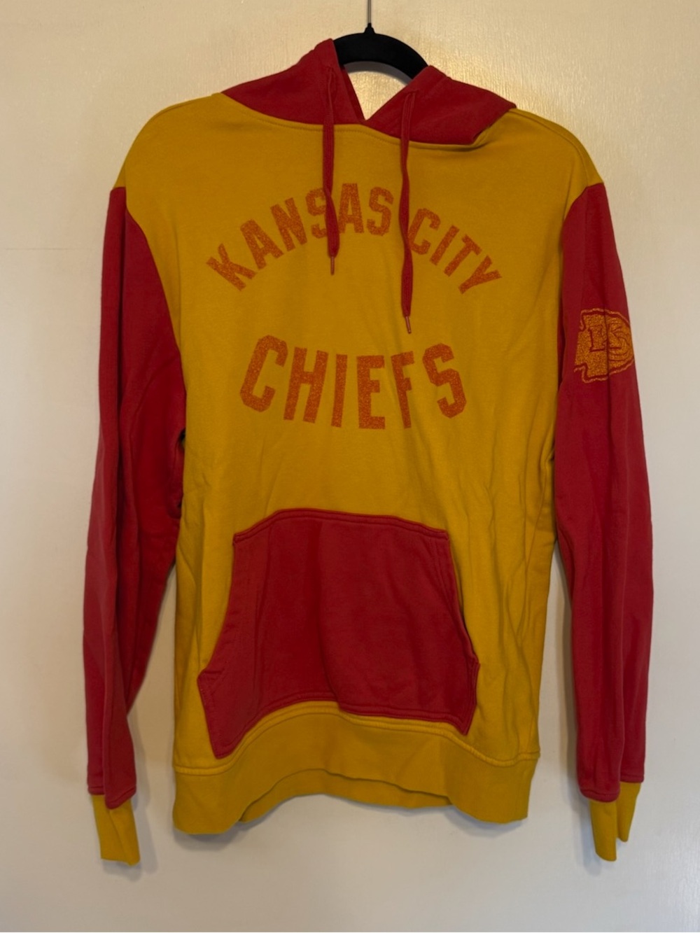 Junk Food Clothing Kansas City Chiefs Gold and Red Hoodie